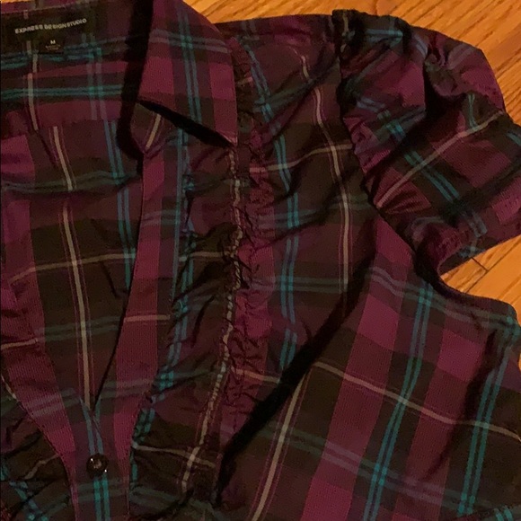 Plaid blouse - Picture 3 of 9